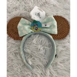 Nwt Disney Button Palm Tree Bow headband‎ ears